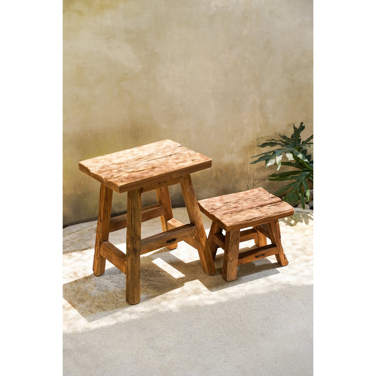 Der Yoke-Hocker – Natur – S - Pimis Living