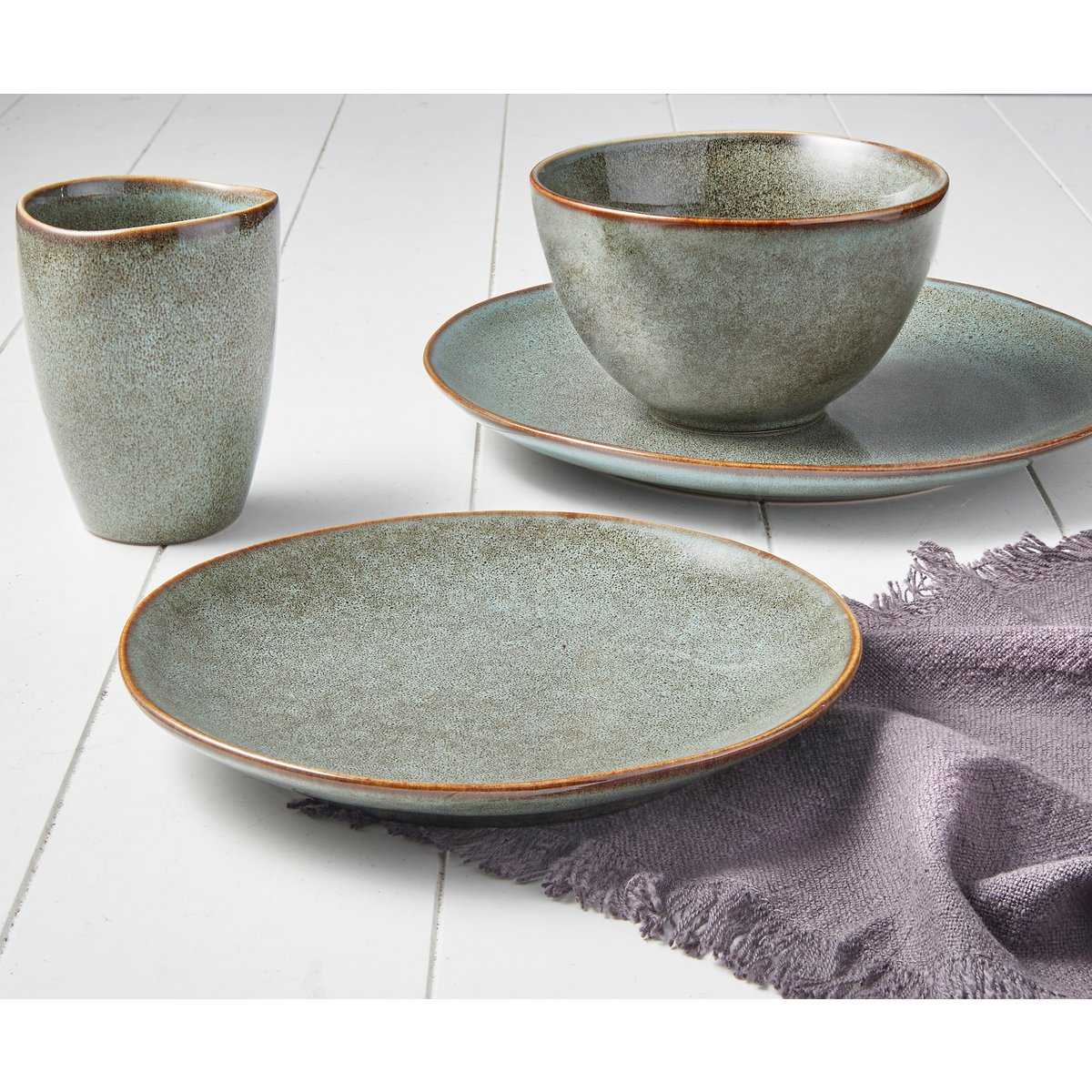 Tabo tableware set for 4 people - green