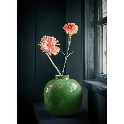 Vase Metal Green 23cm - Pimis Living
