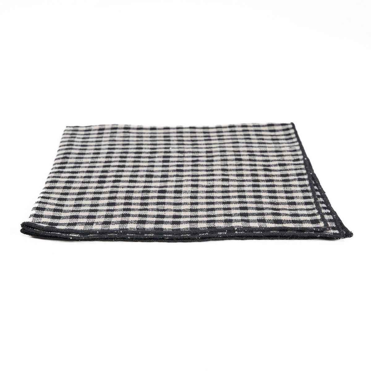 Die Picknick-Serviette – Naturschwarz – 45 x 45 Bazar Bizar Living