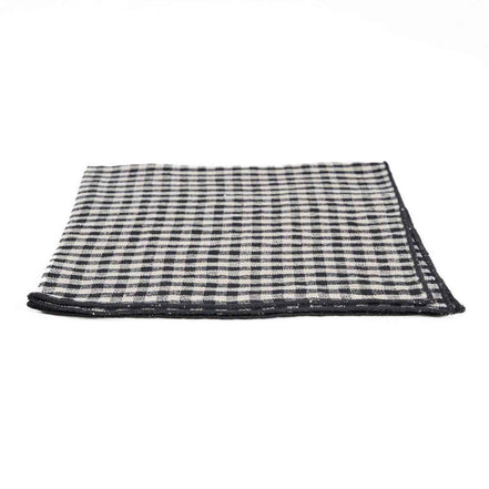 Die Picknick-Serviette – Naturschwarz – 45 x 45 Bazar Bizar Living
