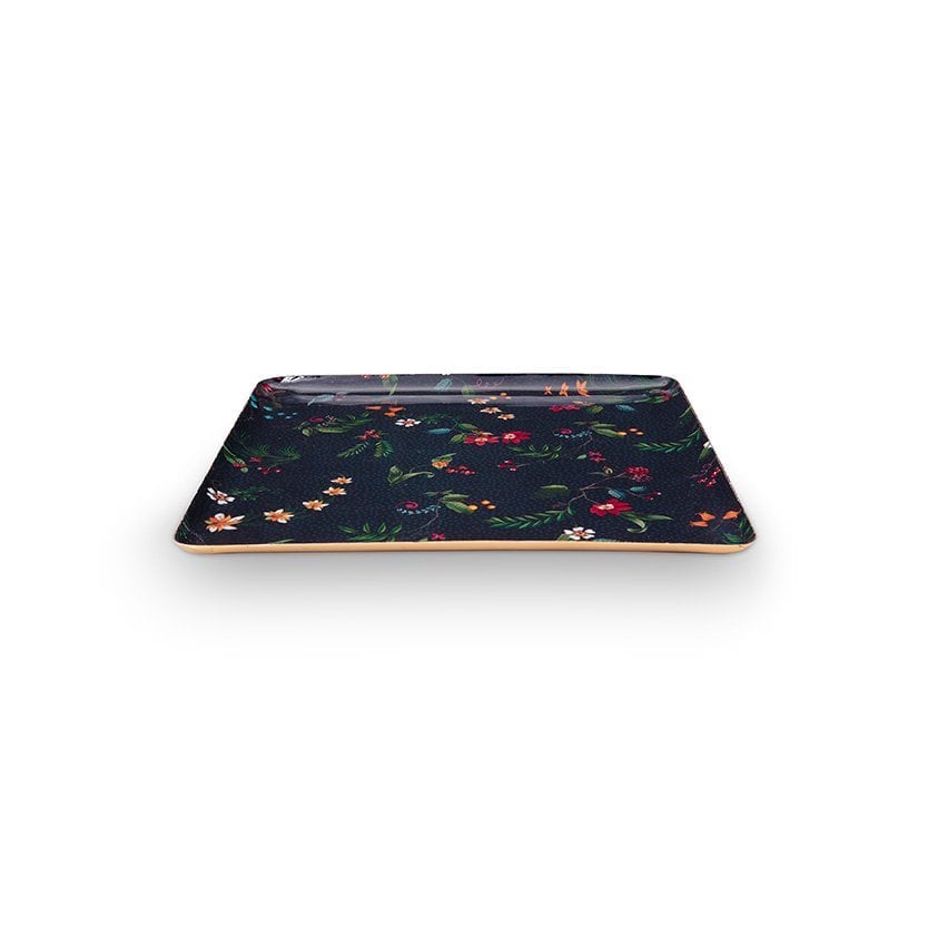Tray Metal Medium Berry Blues Dark Blue 30.5x30.5cm - Pimis Living