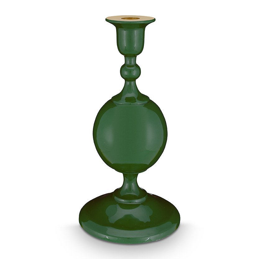 Candle Holder Metal Sphere Small Green 24cm - Pimis Living