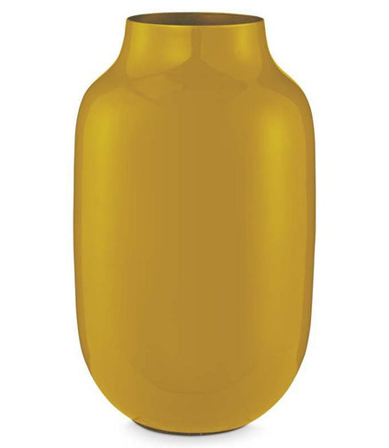 Vase Metall Oval Gelb 30cm - Pimis living by Konceptpunkt