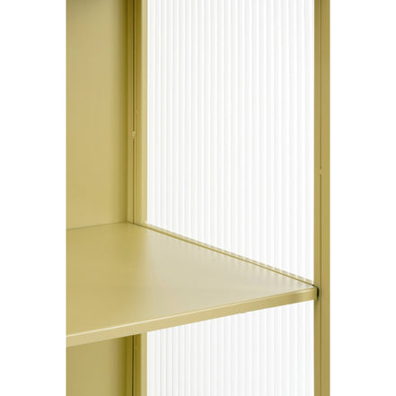 Clifton Storage Cabinet with Doors - L38 x W35 x H90 cm - Metal - Beige
