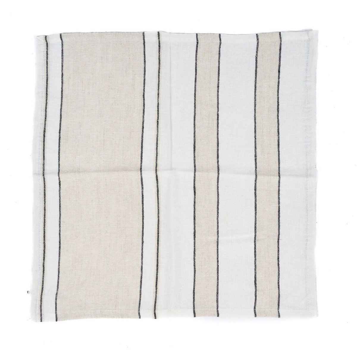 Die Provence-Serviette – Naturschwarzweiß – 45 x 45 Bazar Bizar Living