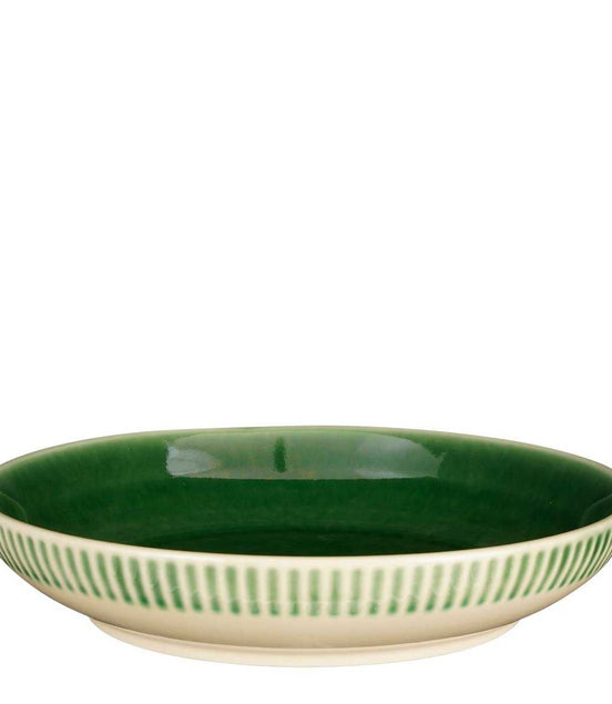 Elice deep plate – Ø22 cm – Ceramic – Green