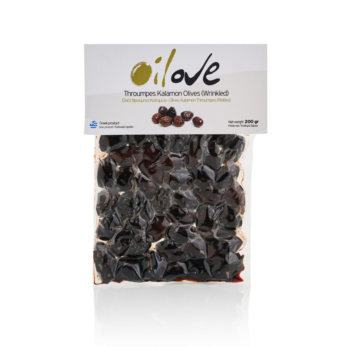 OILOVE® KALAMON THROUMBES (WRINKLED) TAFELOLIVEN in Vakuumverpackung - Pimis Living