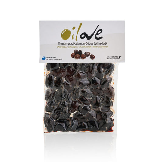 OILOVE® KALAMON THROUMBES (WRINKLED) TAFELOLIVEN in Vakuumverpackung - Pimis Living
