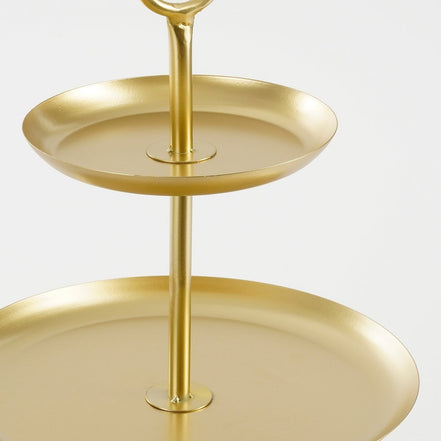 Rama Etagere 3 Lugs - L38 x W38 x H55 cm - Metal - Gold