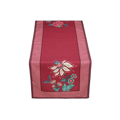 Table Runner Flower Festival Dark Pink 50x150cm - Pimis Living