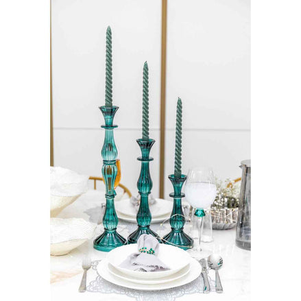 Durchschnittliches türkisfarbenes Candlestick -Modell H31CM AULICA