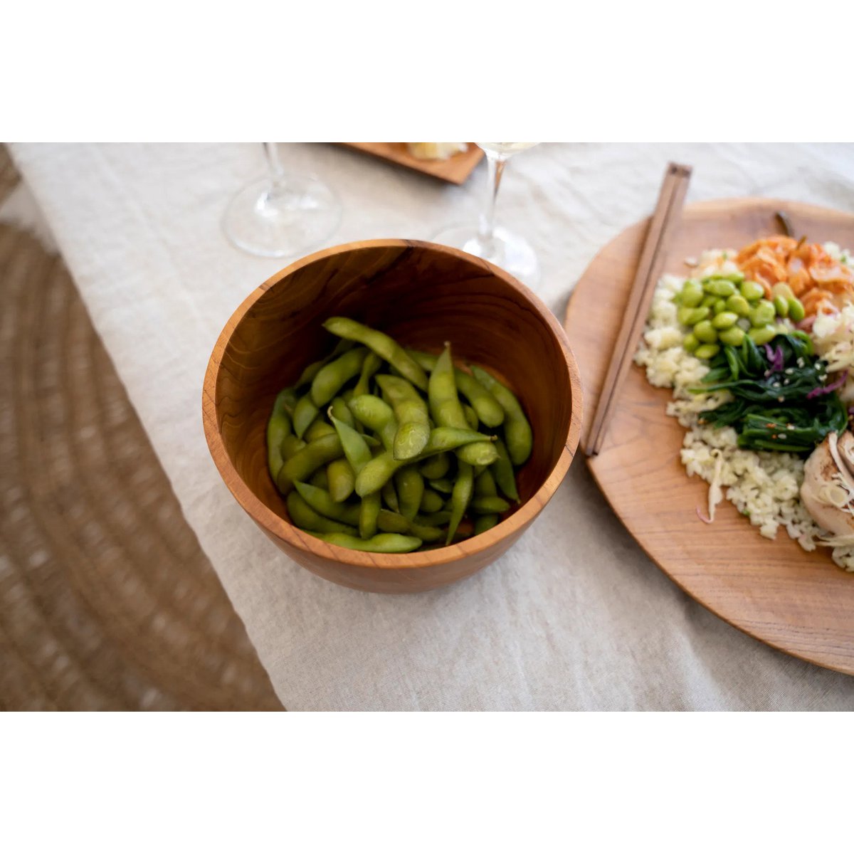 Die Salatschüssel aus Teakwurzel - S - Pimis Living