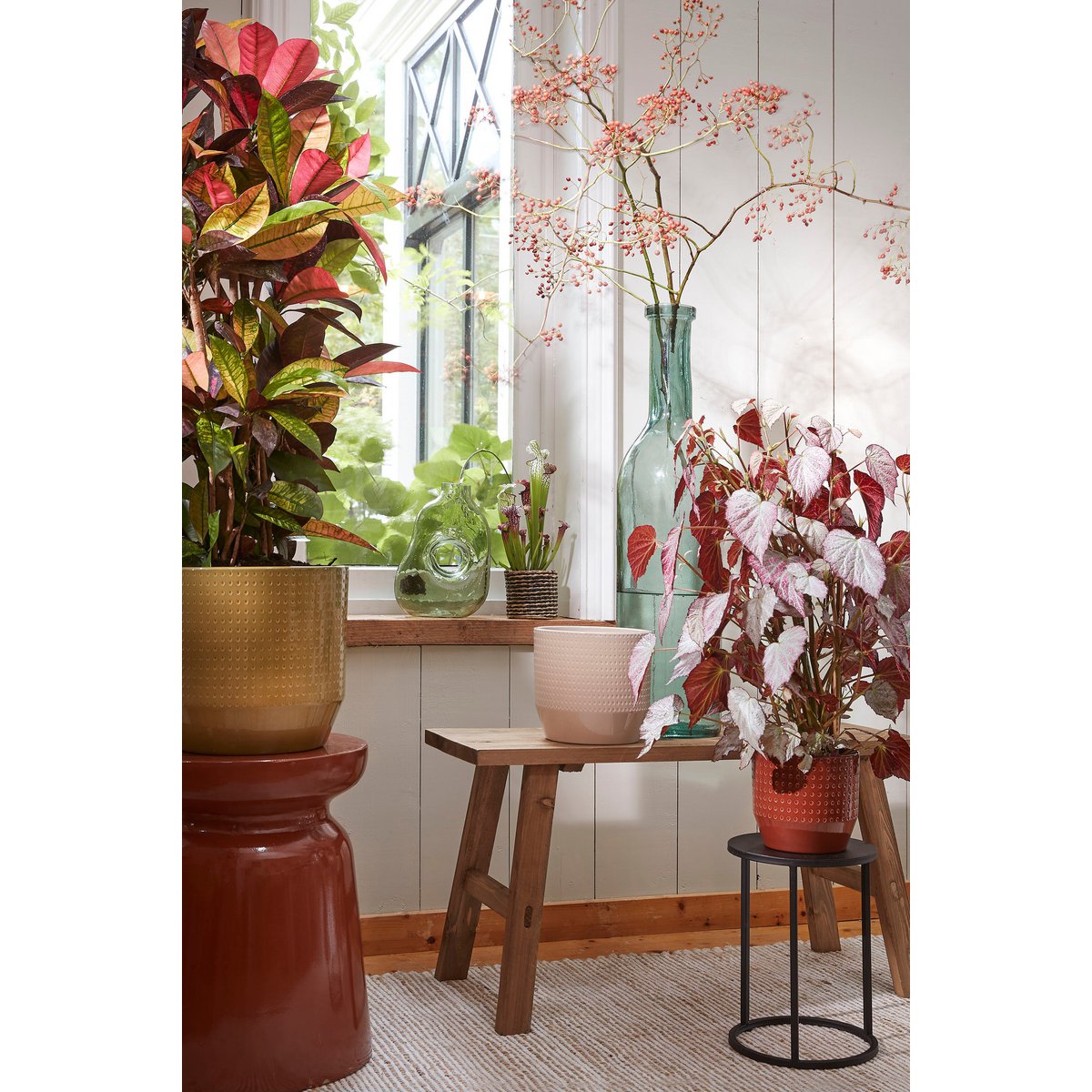 Bold Holzbank – L80 x B37 x H44 cm – recyceltes Holz – Braun - Pimis living by Konceptpunkt