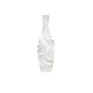 Matt weiße Vase in Polyresin 14x14x58cm AULICA