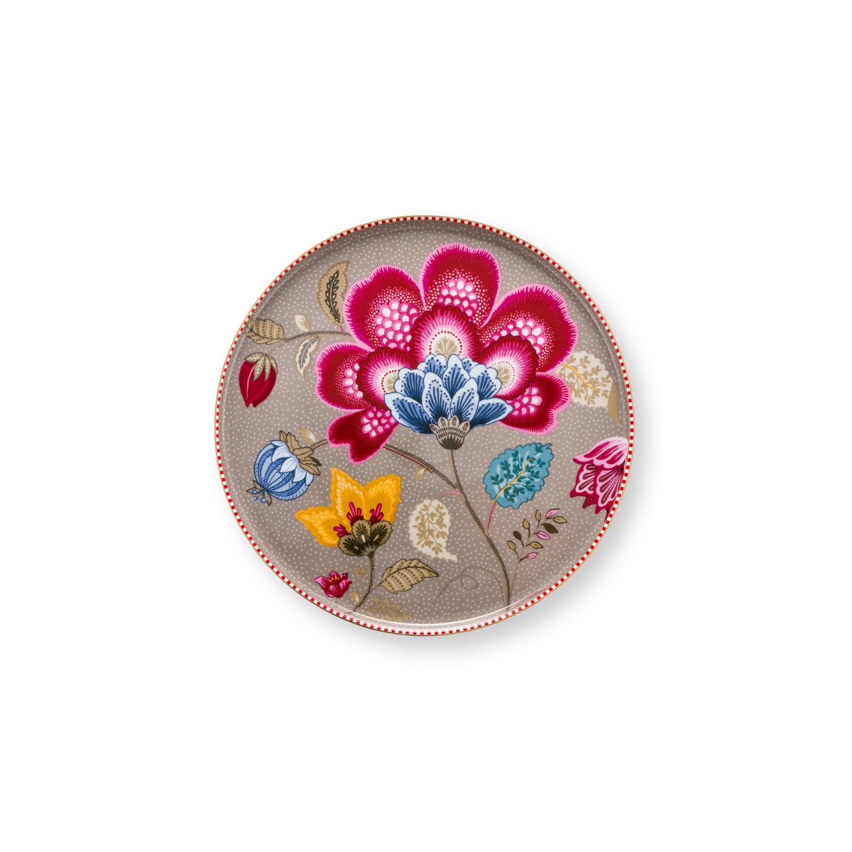 Mini Cake Tray Blooming Tales Fantasy Khaki 21cm - Pimis Living