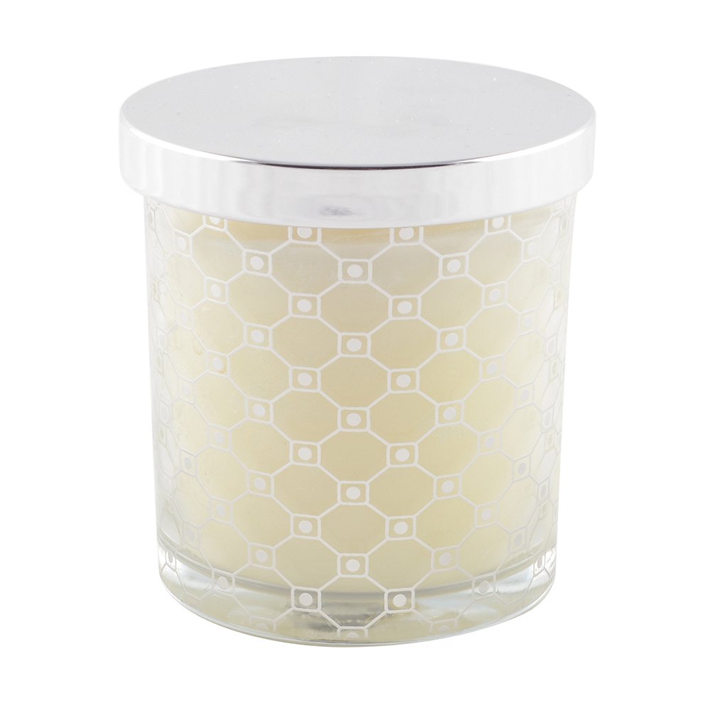 Silber Moschuskerze mit Cover 7,8x8,2 cm - Pimis Living