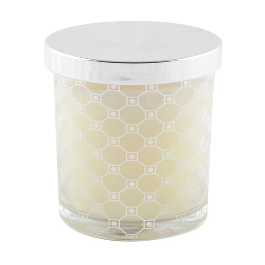 Silber Moschuskerze mit Cover 7,8x8,2 cm - Pimis Living