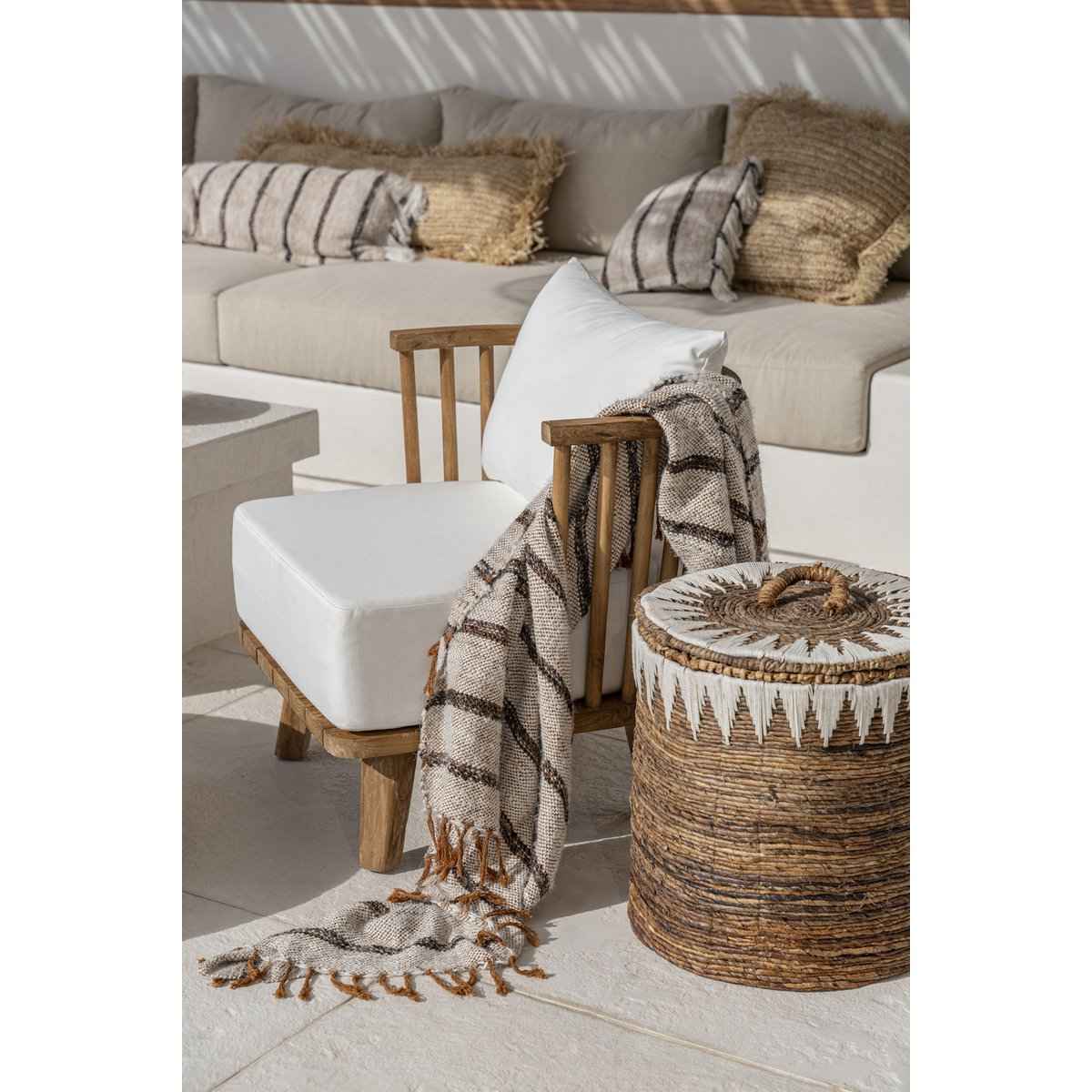 Das s'il vous Plaid – Bohemian White Bazar Bizar Living