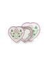 Set/2 Heart Shape Plates Lily&Lotus Lilac 21.5cm Pip Studio - German and Austrian markets only