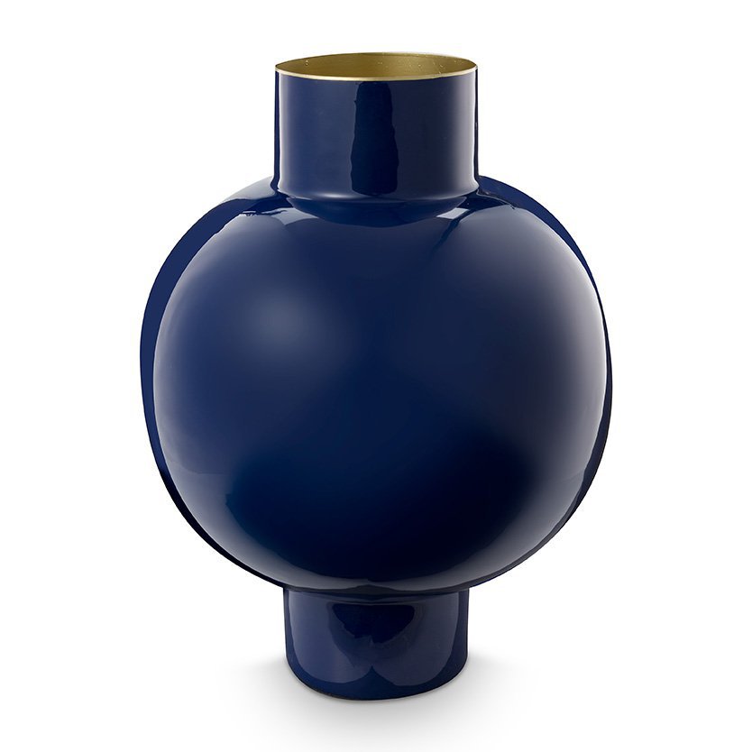 Vase Metal Large Royal Blue 31.5x42cm - Pimis Living