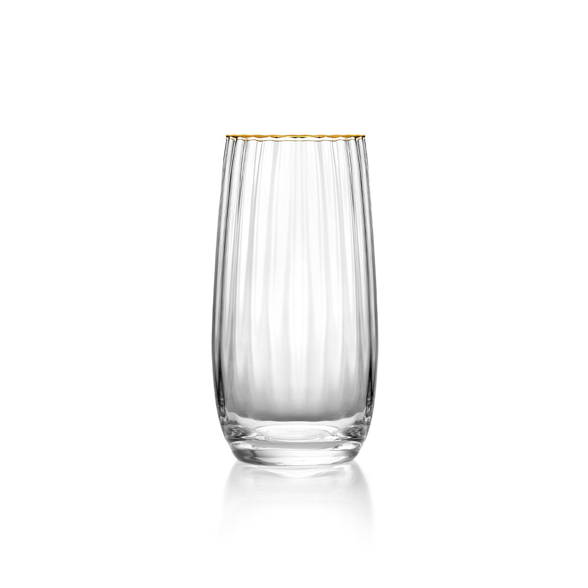 Der Golden Rim Highball – Natürliches Gold - Pimis Living
