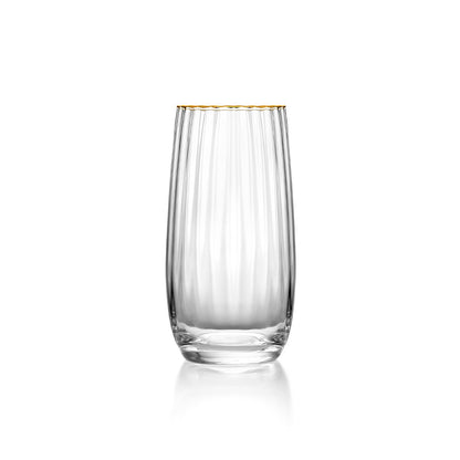 Der Golden Rim Highball – Natürliches Gold - Pimis Living