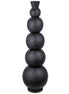 Jarrón de suelo negro Rotonda H.112 cm