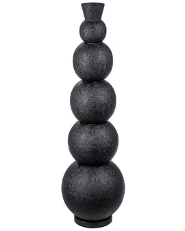Bodenvase schwarz Rotonda H.112 cm