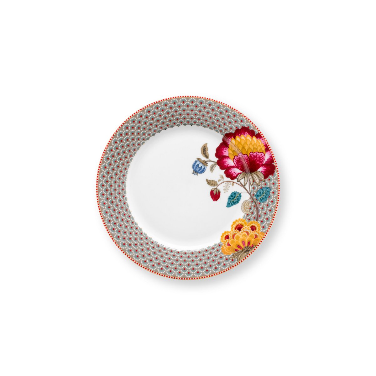 Cake Stand 3/Layers Blooming Tales Fantasy Khaki - Pimis Living