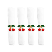 Set mit 4 Serviettenringen im Kirschdesign AULICA