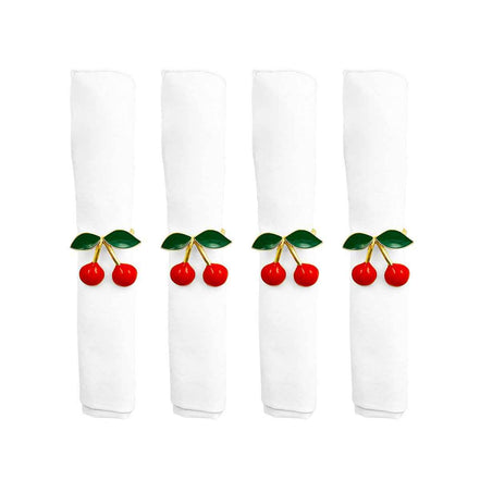 Set mit 4 Serviettenringen im Kirschdesign AULICA