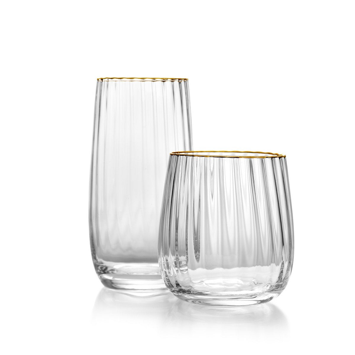Der Golden Rim Tumbler – Natürliches Gold - Pimis Living