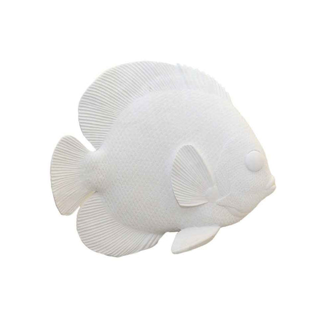 Dekorativer weißer Fisch 29x12x23cm AULICA
