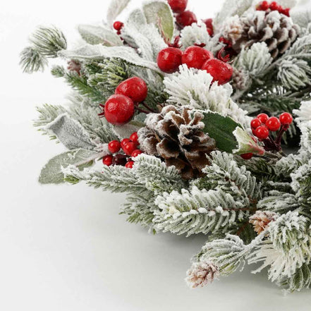 Glockenturm-Weihnachtskranz – Ø50 cm – Grün