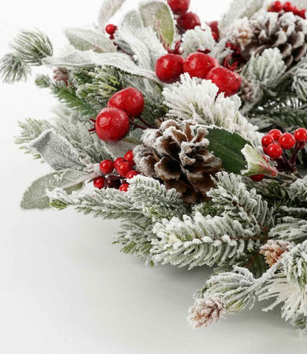 Glockenturm-Weihnachtskranz – Ø50 cm – Grün