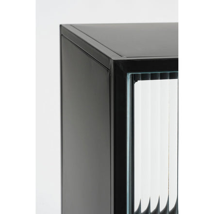 Clifton Storage Cabinet with Doors - L38 x W35 x H50 cm - Metal - Black