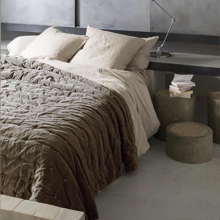 Uni-Überwurf Elise Steppfinish Ficelle 240 x 260