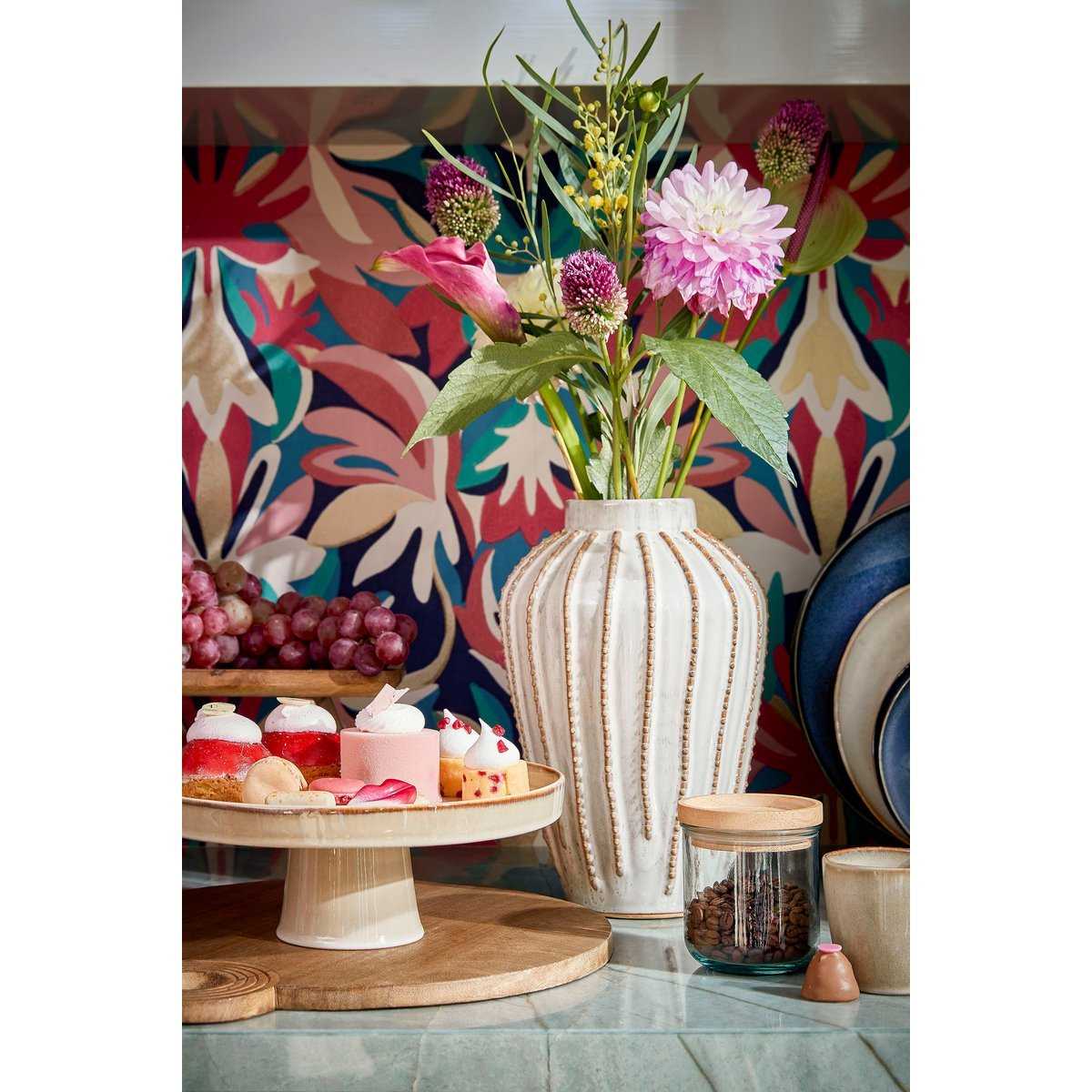 Racco Kuchenständer – H11 x Ø28 cm – Steinzeug – Beige - Pimis living by Konceptpunkt