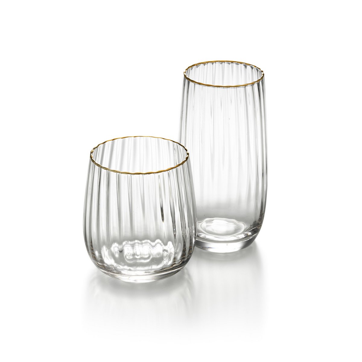 Der Golden Rim Tumbler – Natürliches Gold - Pimis Living