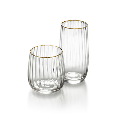 Der Golden Rim Tumbler – Natürliches Gold - Pimis Living