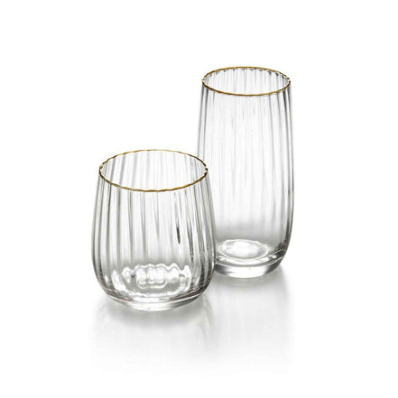 Der Golden Rim Tumbler – Natürliches Gold Bazar Bizar Living