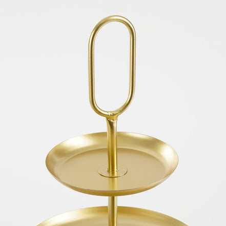 Rama Etagere 3 Lugs - L38 x W38 x H55 cm - Metal - Gold