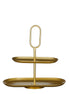 Rama Etagere 2 Ebenen – L38 x B17 x H37 cm – Metall – Gold