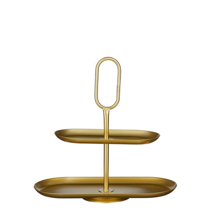 Rama Etagere 2 Ebenen – L38 x B17 x H37 cm – Metall – Gold