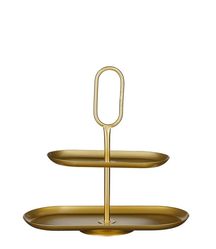 Rama Etagere 2 Ebenen – L38 x B17 x H37 cm – Metall – Gold - Pimis living by Konceptpunkt