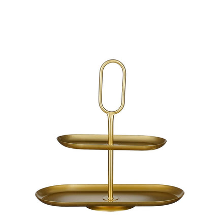 Rama Etagere 2 Ebenen – L38 x B17 x H37 cm – Metall – Gold - Pimis living by Konceptpunkt