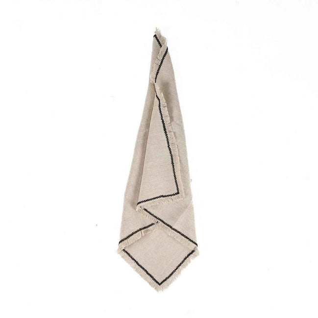 Die Toskana-Serviette – Naturschwarz – 45 x 45 Bazar Bizar Living