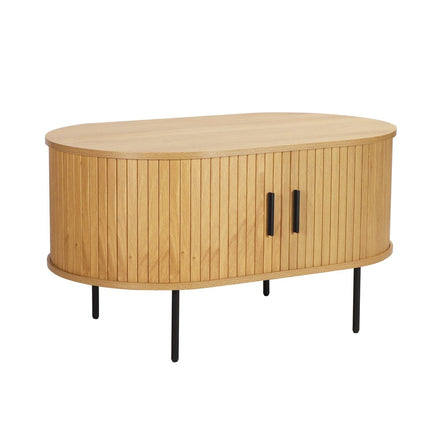 Couchtisch/TV-Board - Natur, Schwarz