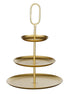Rama Etagere 3 Lugs - L38 x W38 x H55 cm - Metal - Gold